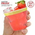 thumbnail image 4 of Stock Your Home 9oz Hard Plastic Party Cups 100 Pack - Gold Rim, 4 of 7