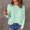 Mint Green, variant on WMTBSRSW Women's Lightweight Sweater Sweatshirts Loose Casual Crewneck Tunic Tops Plain Ribbed Knit Long Sleeve Pullover Jumper Hot Pink S