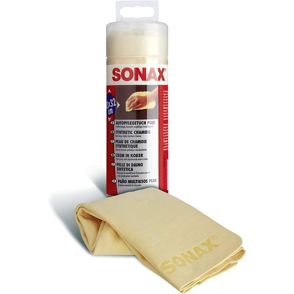 Sonax chamois Synthétique - Très Grand, chamois de Haute Qualité pour Polissage Automobile avec une Excellente Capacité d'Absorption