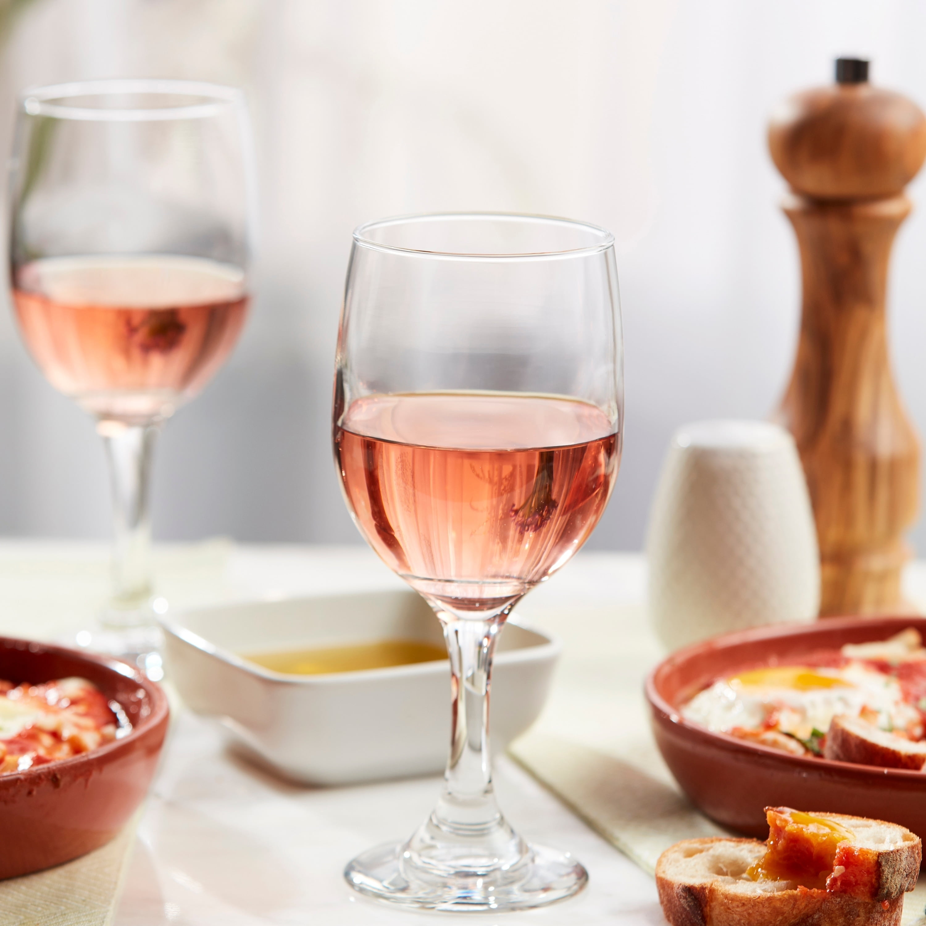 Libbey Claret White Wine Glasses, Set of 8