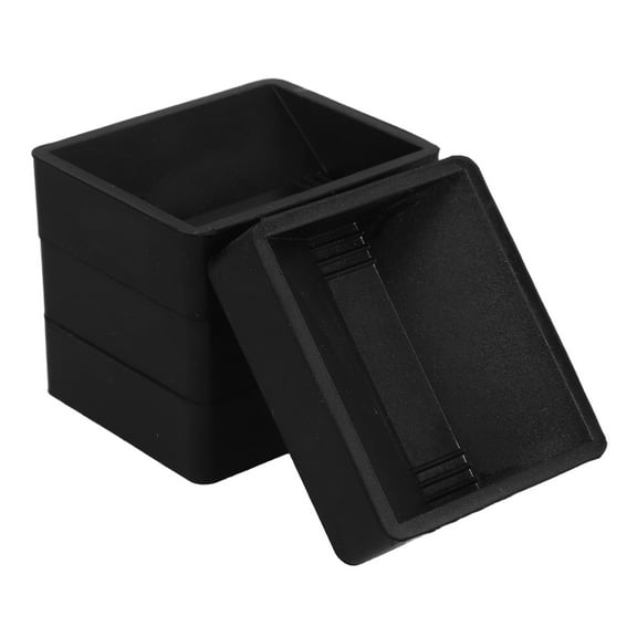 TABLZONE 4Pcs Furniture Wheel Stoppers with Stable Locking Design for Home Use Black