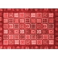 thumbnail image 1 of Ahgly Company Machine Washable Indoor Rectangle Abstract Red Modern Area Rugs, 4' x 6', 1 of 4