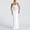 White, variant on Dress for Women Interview Dress 2026 Summer Solid Color Sleeveless Square Neck Tie Breathable Regular Fit Graduation Dress for Beach and Vacation