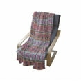 thumbnail image 4 of Tribal Soft Flannel Fleece Throw Blanket, Retro Spring Vintage Pattern, Cozy Plush for Indoor and Outdoor Use, 60" x 80", Pale Blue Indigo, by Ambesonne, 4 of 6