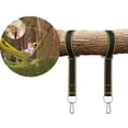 thumbnail image 3 of EeaseMX 2 correas de nailon para hamaca de 5 x 150 cm con mosquetones (negro y amarillo), 3 of 8