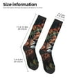 thumbnail image 4 of Fotbe Lion Forest Crown print Women's Men's Novelty Crew Socks Cotton Socks Knee High Socks for Walking,Running,Nurses,Pregnancy, 4 of 8
