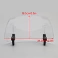 thumbnail image 2 of Universal Adjustable Windshield Clip On Wind Screen Deflector Extension Spoiler, 2 of 13