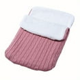 thumbnail image 4 of Baby Fleece Sleeping Bag, Baby Thick Knitted Warm Sleeping Bag, Wool Trolley Sleeping Bag, 4 of 4