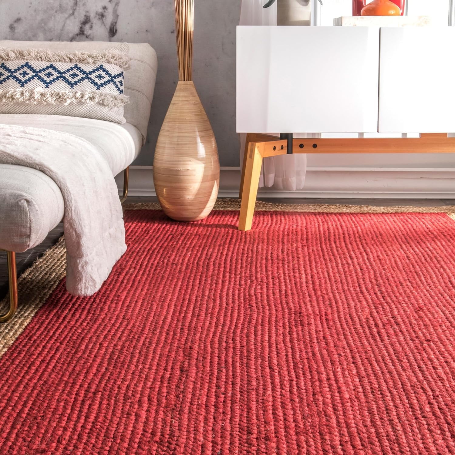 Handwoven Natural Jute Area Rug – Eco-Friendly, Durable & Stylish Floor Décor Rug, Rural Rugs Size - 4 x 12 Feet (120 cm x 360 cm)