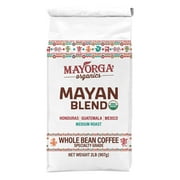 Mayorga Organics Mayan Blend, Medium Roast Whole Bean Coffee, 2lb Bag