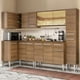 thumbnail image 2 of Cocina Integral Completa Esquinera 325cm Emilly Wave Madesa 04 - Marrón Madesa GCEM325004, 2 of 2