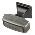 thumbnail image 4 of GlideRite 1-1/8 in. Transition Style Rectangle Cabinet Knob, Satin Pewter, Pack of 10, 4 of 5