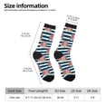 thumbnail image 2 of Bingfone Compression Socks for Women and Men Long Socks for Running Athletic Cycling Nurse- Popcorn, 2 of 6