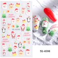 thumbnail image 1 of Pegatinas 3D de dibujos animados de Papá Noel para decoración de uñas, deslizadores de uñas de invierno, decoración de manicura DIY, alce, copo de nieve, pingüino, árbol de nieve, NLF889, 1 of 4