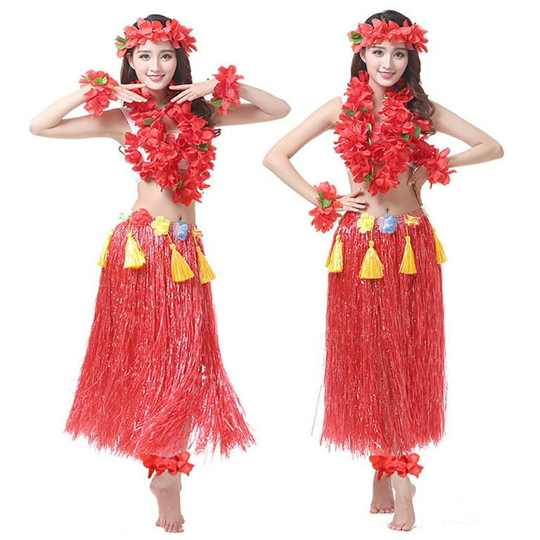 Set Of Fashionable Plastic Fibers Grass Skirts For Women Perfect For Hawaiian  Costumes, Holi Party Supplies, And 80CM Dresses From Michalle, $40.38
