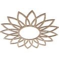 thumbnail image 2 of Ekena Millwork 28"OD x 9 3/4"ID x 1/4"T Daisy Wood Fretwork Pierced Ceiling Medallion, Red Oak, 2 of 3