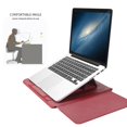thumbnail image 4 of Laptop Liner Bag Portable Waterproof PU Leather Foldable Stand Computer Bag Cover MacBook Bag, 4 of 15