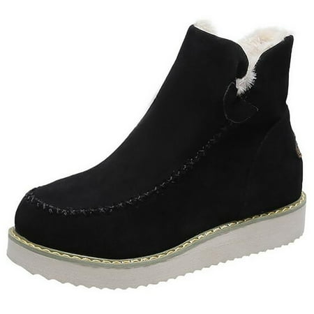 

TANGON Women Soft Comfortable And Breathable Retro Shoes Thick Heel Boots