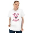 thumbnail image 3 of Break Rules Not Hearts Valentines Day Men's Graphic T Shirt Tees Brisco Brands M, 3 of 4