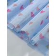 thumbnail image 4 of Zesgjue Toddler Girls Autumn Winter Fashion Heart Shape Printed Long Sleeve Tulle Dress Princess Dress Children's Clothing Sizes 1-2 Years, Blue, 4 of 6