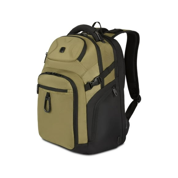 SwissGear Endure Laptop Backpack, Olive, 18”x13”x8”