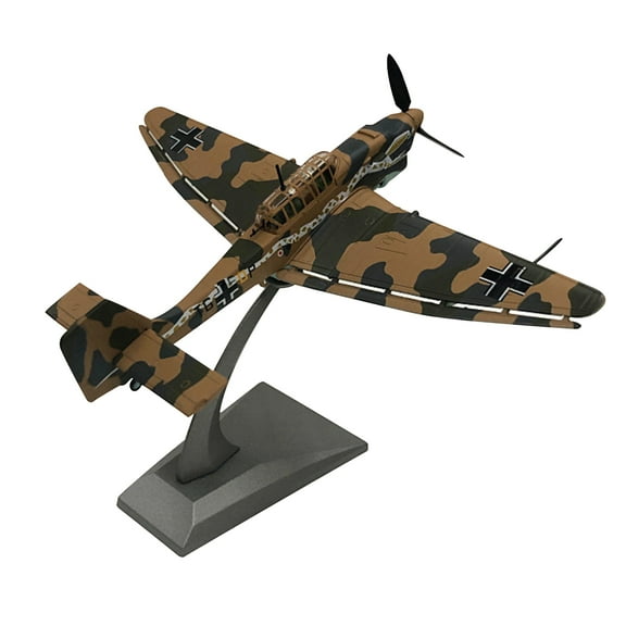 1:72 WWII Air Force Stuka Ju-87 Bomber Model Military Fighter Aircraft Model Alloy Simulation Collection Display