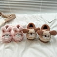 thumbnail image 5 of LIIPEE Kids Cartoon Slippers For Girls And Boys Cute Non- Flat Bottom Slipper Booties Fall Winter Warm Fuzzy Comfortable House Shoes,8-9 Years, 5 of 6