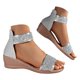 thumbnail image 2 of MKLEKYY Sandalias de Playa para Mujer, Con Cremallera Sólida, Informales, Con Punta Abierta, Cuñas, Zapatos de Playa Cómodos, Sandalias, 2 of 4