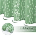 thumbnail image 2 of YHRUWN Boho Sage Green Shower Curtain and Rug Sets, 16-Piece Vintage Floral Bathroom Sets with Hooks, Waterproof Fabric Bathroom Decor Set, 2 of 10