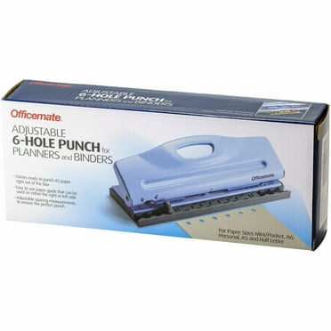 Officemate Diary 6-Hole Punch, Blue (90163)
