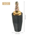 thumbnail image 4 of Turbo Nozzle for Pressure Washer, Rotating Nozzle and 5 Tips, 1/4 Inch Quick Connect 3600 PSI, 4 of 8