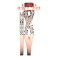 thumbnail image 3 of Clara Pucci 18K Rose Gold 1.795 Natural Garnet Engraveable Engagement Ring + Wedding Band Set, 3 of 7