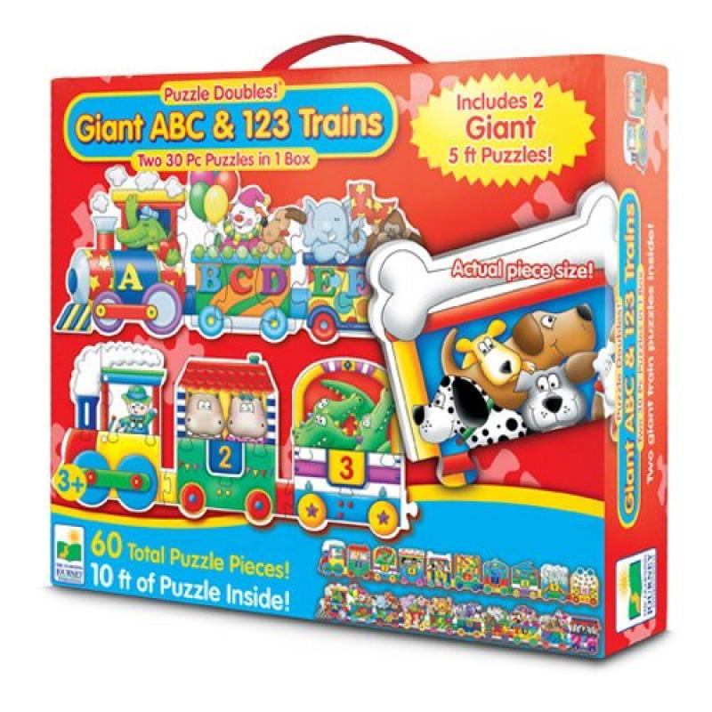 The Learning Journey Puzzle Doubles, Giant ABC & 123 Train Floor