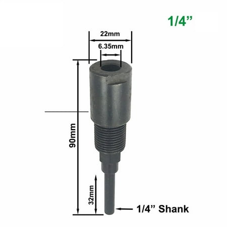 Leke 1/2'' 1/4'' 8mm Shank Router Bits Collet Extension Rod For Engraving Machine