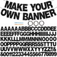 thumbnail image 1 of Kit de pancartas BEISHIDA, 116 unidades, A-Z, purpurina, color negro, 1 of 6