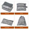thumbnail image 7 of Travelhouse 7 Pcs Set Packing Cubes for Travel Suitcase Luggage Organizer Bags.Gray, 7 of 7