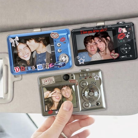 Personalized Vintage Couple Photo Car Visor Clip Drive Safe Photo Valentine Gift for Boyfriend Girlfriend Husband Gifts Besties Gifts