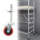 thumbnail image 1 of Rueda de andamio de 6 pulgadas, repuesto, diseño sencillo, resistente, giratoria 360 grados, ideal para estanterías y decoración del hogar., 1 of 8