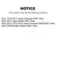 thumbnail image 2 of Kugel Rear Wheel Bearing Hub Assembly 70-512333 for Car Jeep Patriot Compass Dodge Caliber, 2 of 11