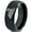 Black Dome Tungsten, variant on Tungsten Train Trains Transportation Cargo Rail Band Ring 8mm Men Women Comfort Fit Black Dome Polished