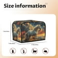 thumbnail image 5 of Daiia Starry Sky White Horse Pattern 2 slice Toaster Cover, Toaster Appliance Dust-proof Cover For Kitchen Small Appliance Dust Cover and Fingerprint Protection, 5 of 7