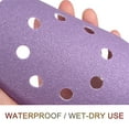 thumbnail image 3 of 5 Pack 5-Inch Purple Sanding Discs 60 Grits 8 Hole Hook & Loop Professional Aluminum Oxide Sandpaper, 3 of 6