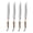 Horn, variant on French Home Laguiole Connoisseur Black Wood Handle BBQ Steak Knives