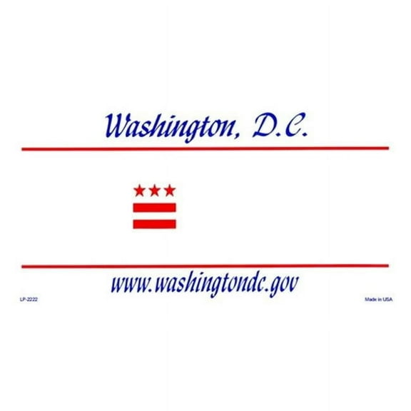 Washington DC State Background Blanks Flat- Automotive License Plates Blanks for Customizing