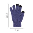 thumbnail image 2 of Knit thermal gloves, wool non-slip touch screen gloves, 2 of 5