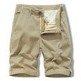 thumbnail image 2 of IROINNID Deals Cargo Shorts for Men Summer Outdoors Button Pocket Print Sport Shorts Pants,Khaki, 2 of 9