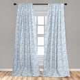 thumbnail image 5 of Ambesonne Science Curtains, Physics Themed Drawing, Pair of 28"x84", Blue Pale Blue, 5 of 5