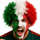 thumbnail image 1 of Peluca Para Adultos Aficionados De Futbol Soccer Tricolor, 1 of 4