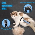 thumbnail image 4 of Pet Grooming Brush Kit, 5 Pcs Cat Grooming Supplies for Shedding & Matted Fur, Blue, 4 of 7