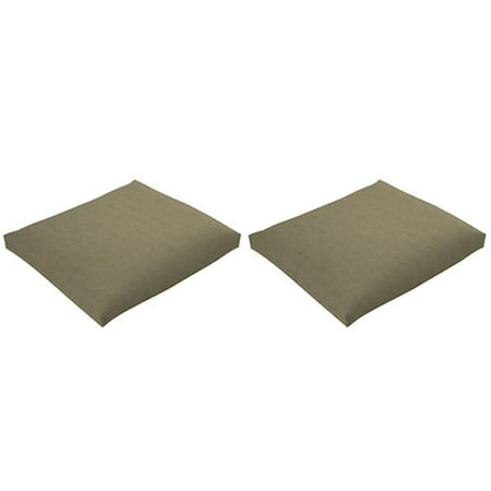 Set of 2 Outdoor Chair Pads, Khaki